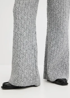 Pantalon en maille torsadée