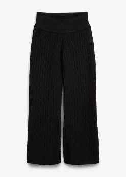 Pantalon en maille torsadée