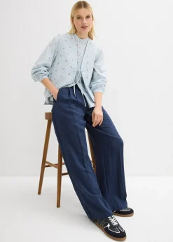 Pantalon en twill à taille réglable
