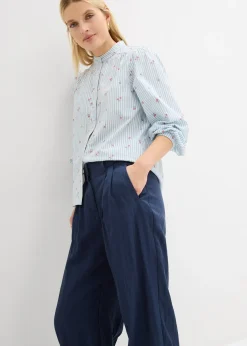 Pantalon en twill à taille réglable