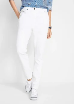 Pantalon en twill à taille élastiquée