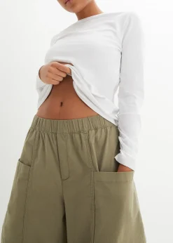 Pantalon en twill de coton extensible