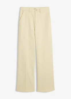Pantalon en twill taille haute