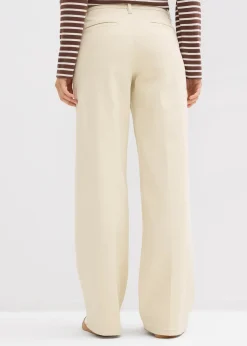 Pantalon en twill taille haute
