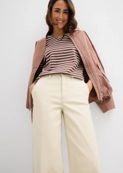 Pantalon en twill taille haute