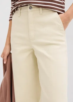 Pantalon en twill taille haute
