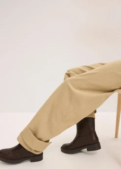 Pantalon en twill, taille haute