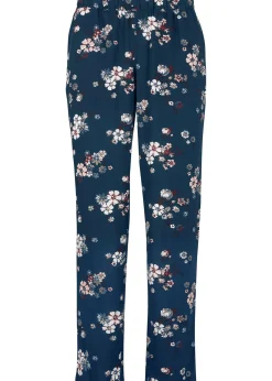 Pantalon en viscose avec taille élastiquée