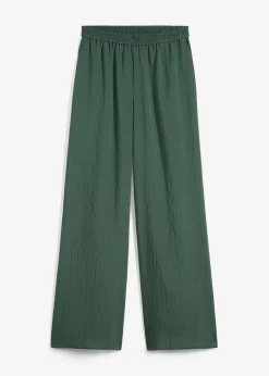Pantalon en viscose mélangée, effet froissé