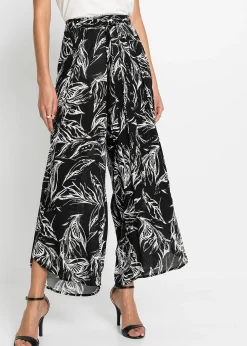 Pantalon en viscose texturée