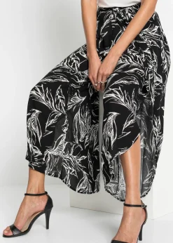 Pantalon en viscose texturée