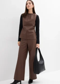 Pantalon enduit
