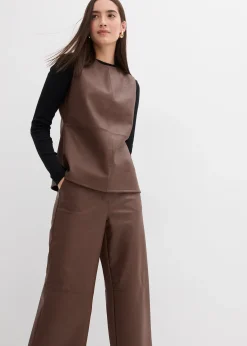 Pantalon enduit