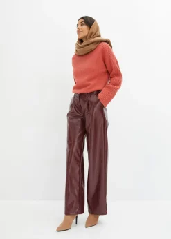 Pantalon enduit