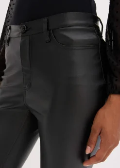 Pantalon enduit