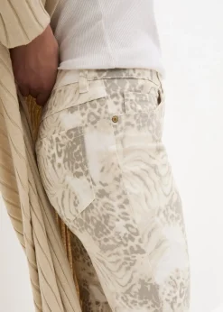 Pantalon extensible 7/8 imprimé