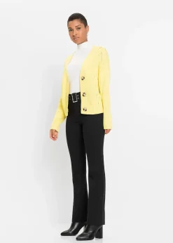 Pantalon extensible avec détail ceinture