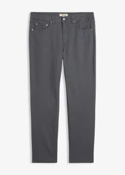 Pantalon extensible classique à taille élastiquée, droit