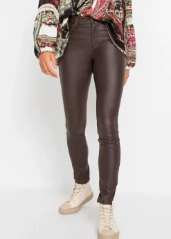 Pantalon extensible en viscose majoritaire