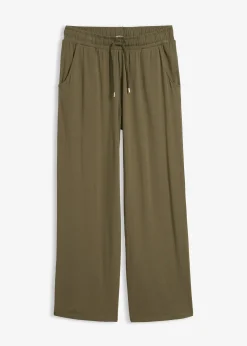 Pantalon fluide en jersey viscose extensible