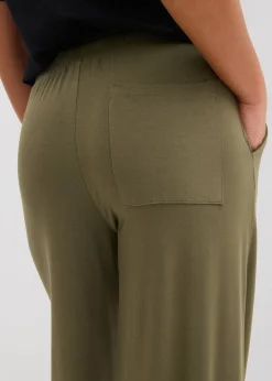 Pantalon fluide en jersey viscose extensible