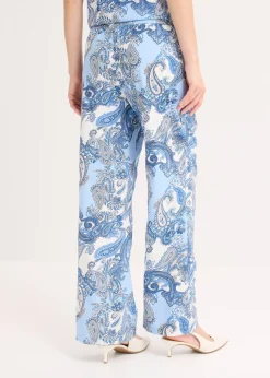 Pantalon imprimé en viscose fluide