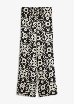 Pantalon imprimé, taille élastiquée