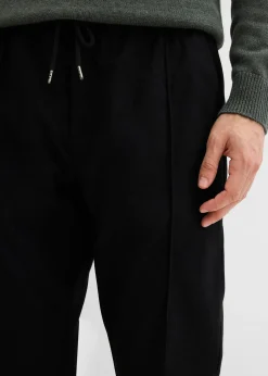Pantalon jogger aspect laine, regular