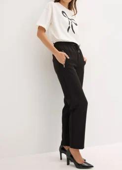 Pantalon jogger avec taille élastiquée