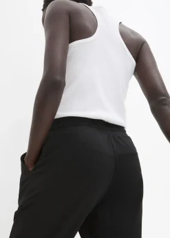 Pantalon jogger en viscose mélangée