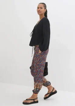 Pantalon jogger en viscose fluide