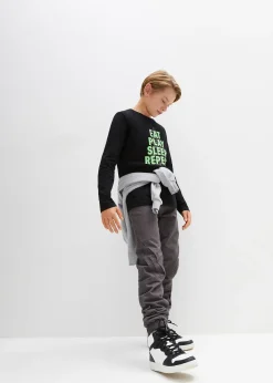 Pantalon jogger regular à doublure thermique en jersey