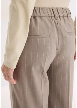Pantalon large à pinces et rayures tennis