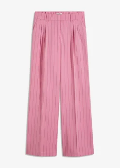 Pantalon large à pinces et rayures tennis