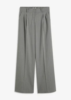 Pantalon large à pinces et rayures tennis