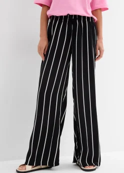 Pantalon large en crêpe léger