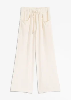 Pantalon large en crêpe léger
