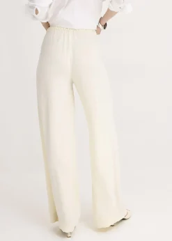 Pantalon large en crêpe léger