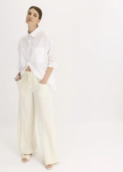 Pantalon large en crêpe léger