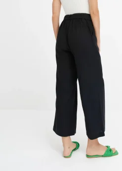 Pantalon large en lin mélangé