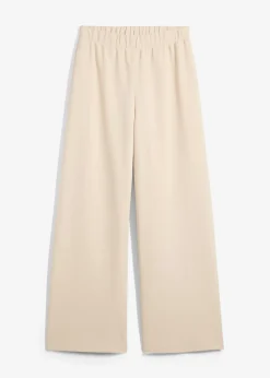 Pantalon large en maille piquée