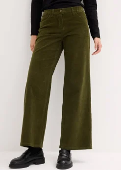 Pantalon large en velours côtelé