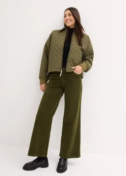 Pantalon large en velours côtelé
