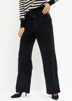 Pantalon large en velours côtelé