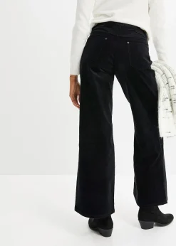 Pantalon large en velours côtelé