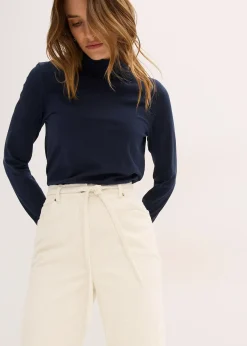 Pantalon large en velours côtelé avec ceinture à nouer