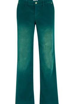 Pantalon large en velours côtelé extensible