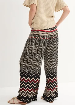 Pantalon large en viscose fluide