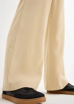 Pantalon large en viscose fluide