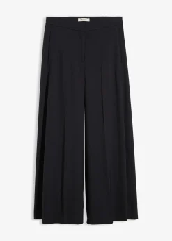 Pantalon large et fluide avec taille élastiquée